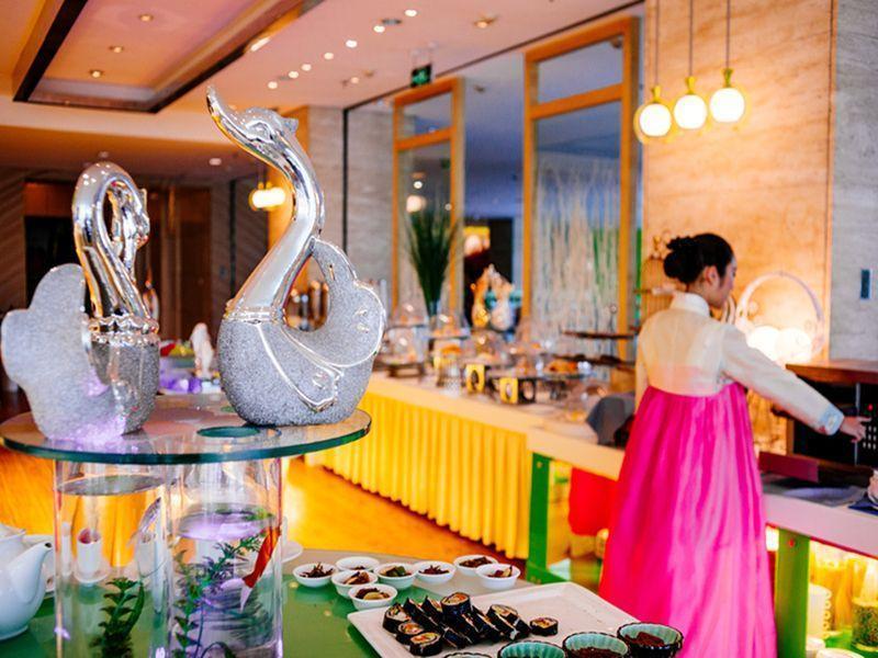 Weihai Haiyue Jianguo Hotel Bagian luar foto