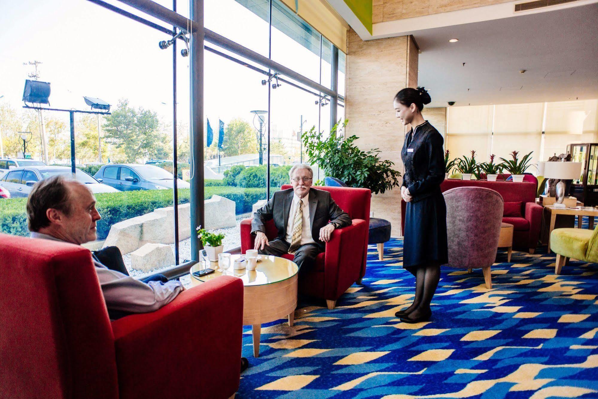 Weihai Haiyue Jianguo Hotel Bagian luar foto