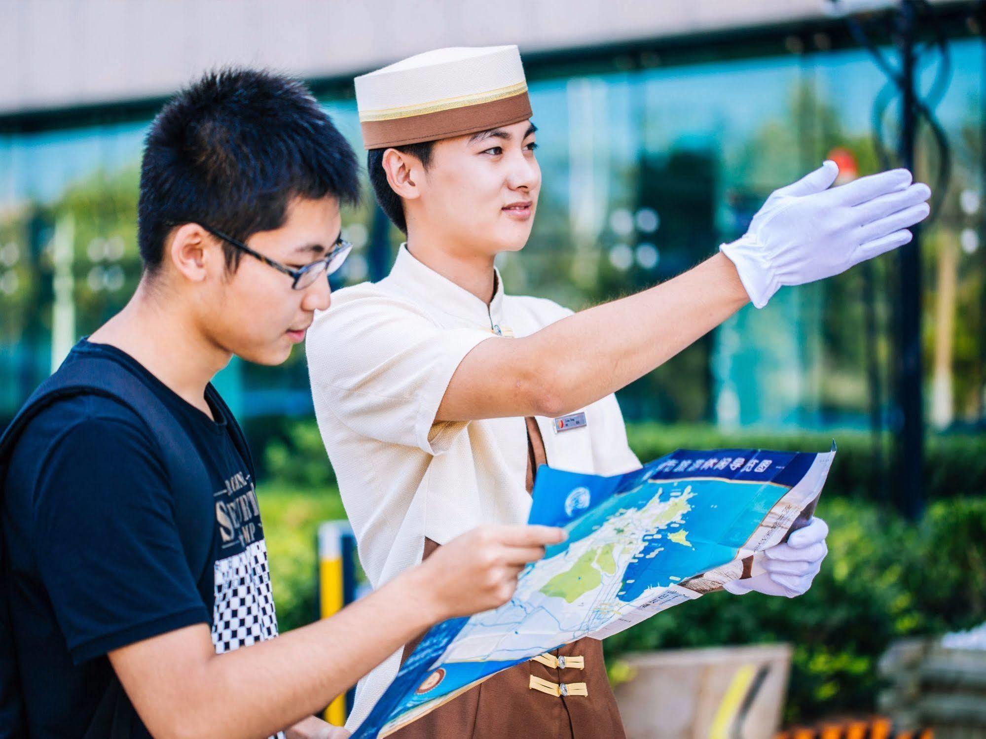 Weihai Haiyue Jianguo Hotel Bagian luar foto